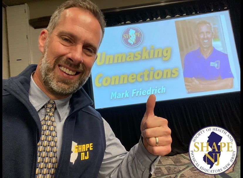 @SHAPE_America Sharing My Story as a Keynote Speaker for the @SHAPENJ Convention Attendees definitely #WhatMadeYourWeek for me @SHAPE_America.  “Unmasking Connections” Keynote is always an ADVENTURE, but sharing it with my “Jersey Peeps” was SPECIAL ❤️.  @OPENPhysEd @millburnschools #PhysEd