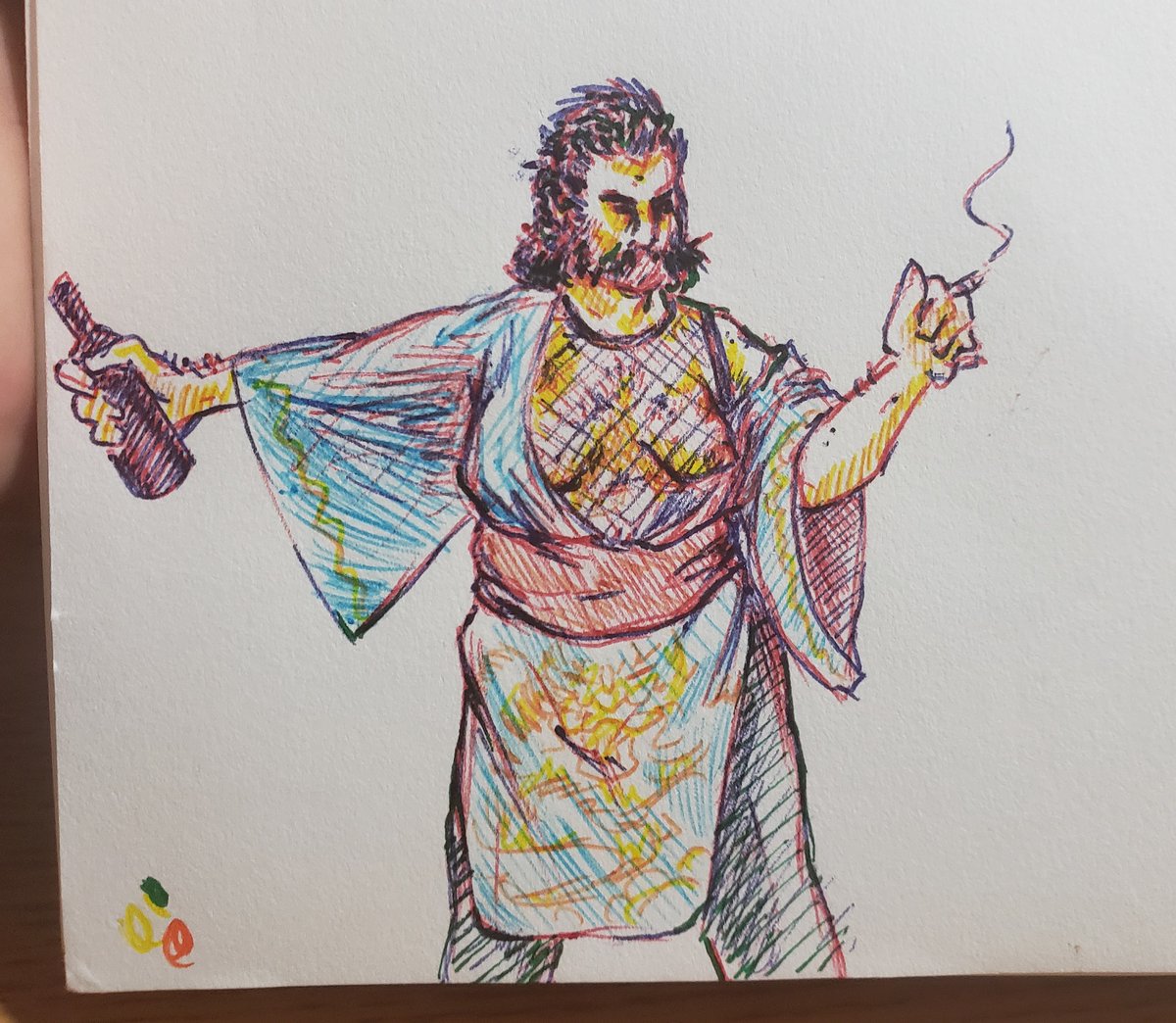 fuzzyrobot's tweet photo. trans bear Harrier because I realized I can do anything I want all the time forever #DiscoElysium https://t.co/z31LTksysH