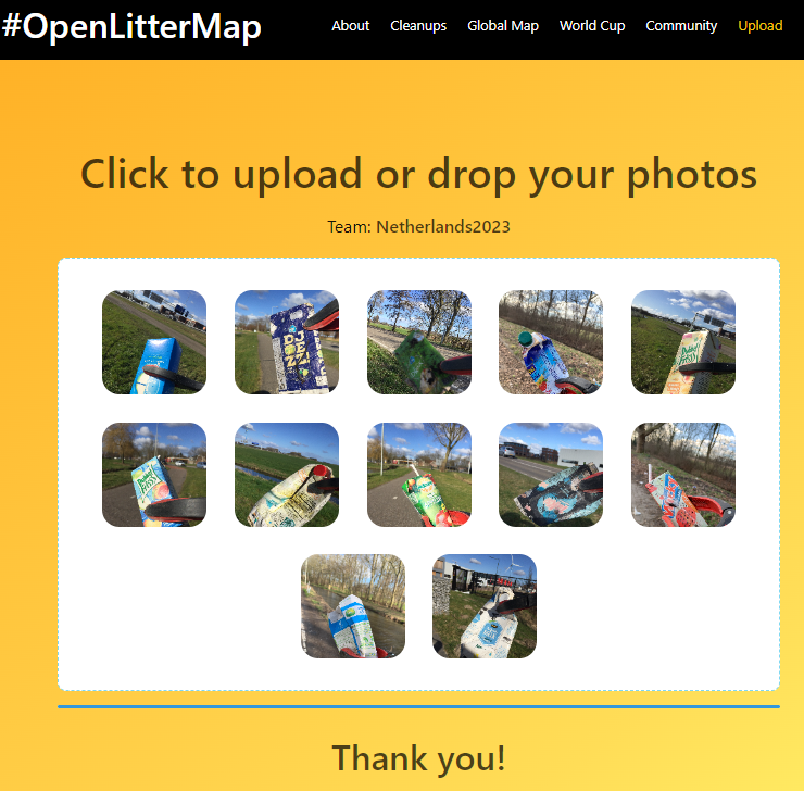 fredsteenbergen's tweet image. A good way to start the weekend,
Uploading some #pakzooi to help making an impact.
#zwerfie #OpenLitterMap