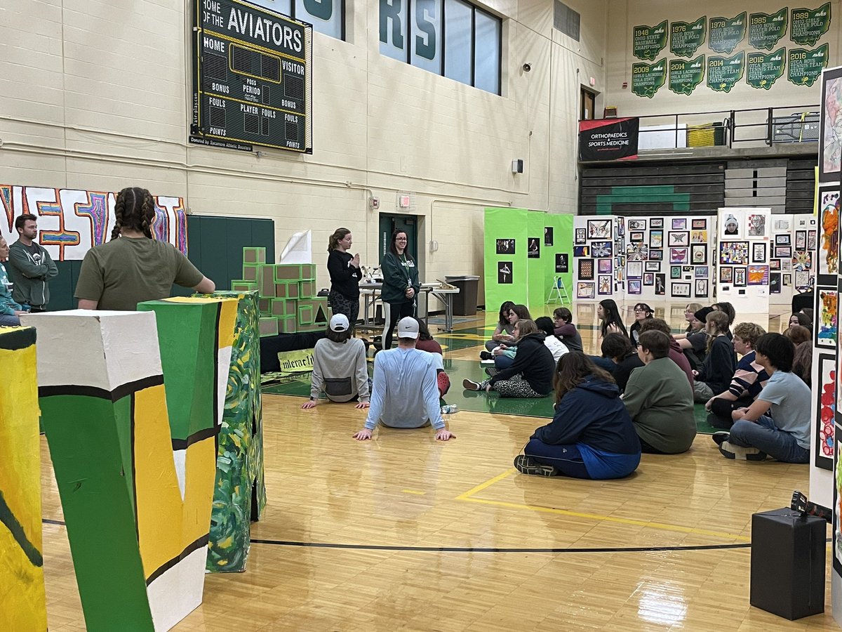 The masters. Giving final reminders &amp; praise. Shout out to our <a href="/shsaviators/">shsaviators</a> &amp; <a href="/SycamoreSchools/">Sycamore Schools</a> Art departments for giving our students such amazing opportunities!