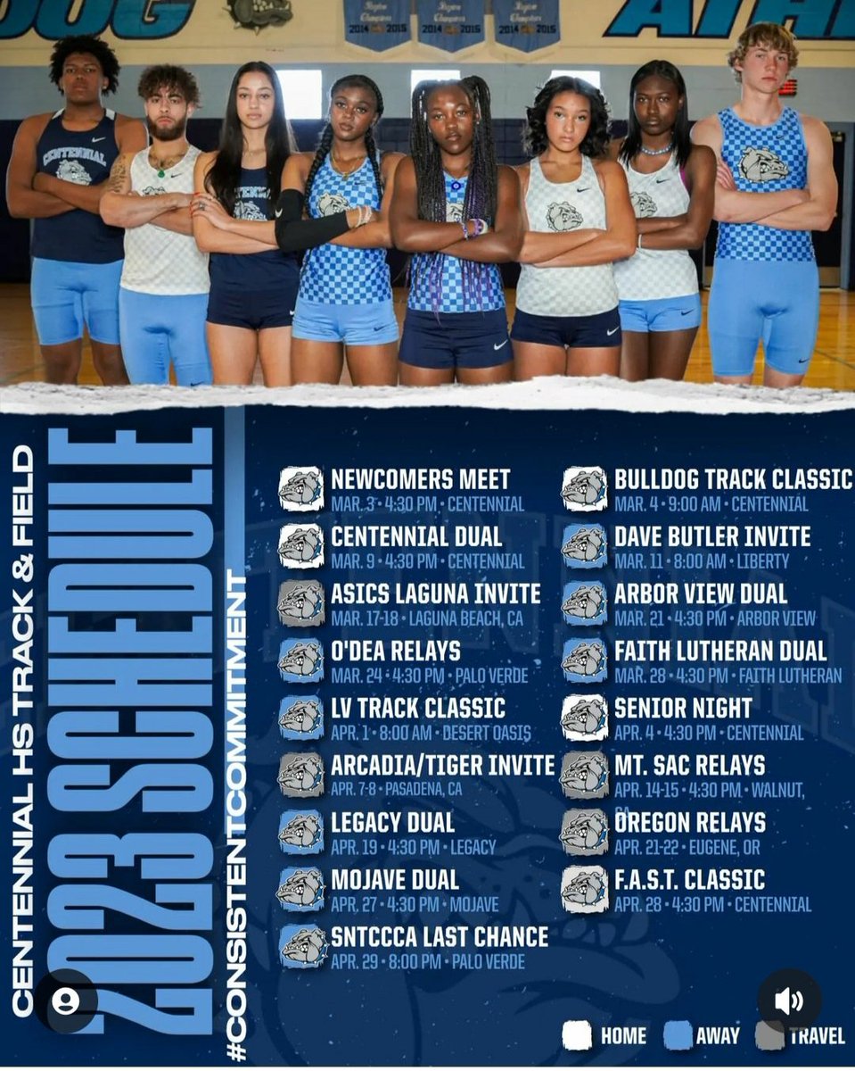 Centennial T&F tweet media