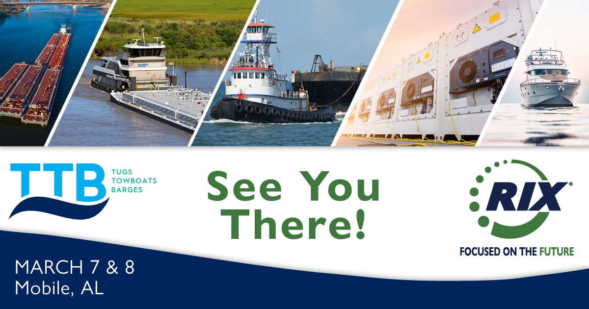 Looking forward to discussing how we can help you integrate high-efficiency, high-purity, on-board and on-demand hydrogen production. Come and see us at table 3!
#TTB #Tugs #Towboats #Barges #marinelog #navalarchitecture #hydrogen #h2 #rixindustries #focusedonthefuture