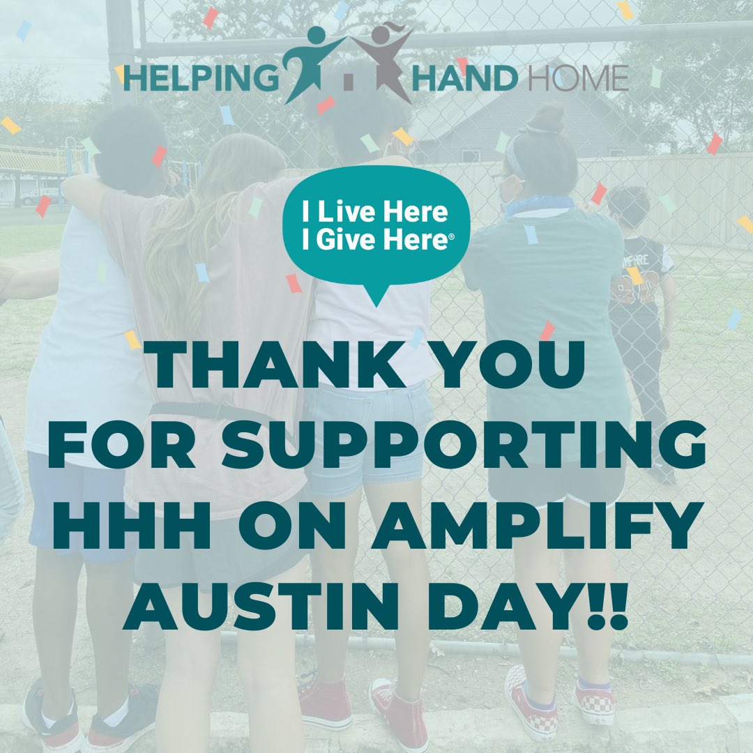 Amplify Austin Day was a great success thanks to YOU! With your generosity, we raised more than $14K in just 24 hours! Thanks to your belief in our mission, we can continue to provide quality, trauma-informed therapeutic care for children overcoming abuse &amp; neglect. #ThankYou