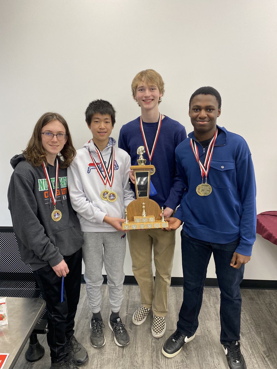 MrDClare's tweet photo. Congratulations to the NPC chess team on their first place finish at the PJ tournament today. Andrew won top grade 9 and overall top player, while Abdul won top grade 12. Lots of second and third place individual grade finishes too! Well done everyone. @NPCVSPrincipal @GEDSB https://t.co/lSGAC4OJBA