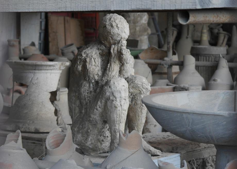 SBaGPodcast's tweet photo. You've probably seen the haunting plaster casts of the victims of Mount Vesuvius. But how much do you know about the story behind the ancient ghosts? On this week's episode, @AlexSchmidty joins us for the (not-so-secretly incredibly fascinating) story of Pompeii!🌋 https://t.co/G7L1gMWfhS