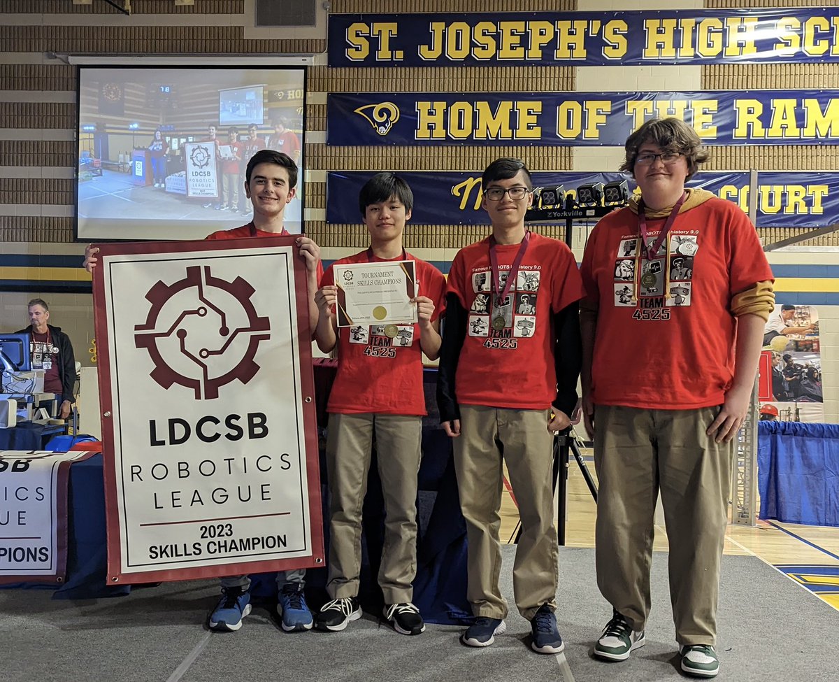 4525robotics's tweet image. PHEW! We hosted the first LDCSB Robotics League Championship and it was a blast! Tournament Finalists, Skills Champion and Skills Runner Up - earning us both @LDCSB spots in the @skillsontario competition in May! 🎉🎉Tomorrow we’re off to VRC provincials in Niagara! #omgrobots 🤖