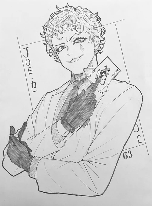 アナログ力一  #にじさんじ五十音順に描いたら渡会雲雀の時には画力上がってる説 #ジョー設展 