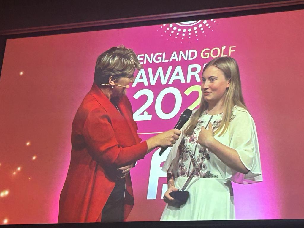 It was a honour to be at the <a href="/EnglandGolf/">England Golf</a> awards #EGAwrds2023 supporting Emily and Abigail finalists of the young voulteer of the year supported by <a href="/golffoundation/">Golf Foundation</a>
Congratulations to <a href="/EmilyHorsted/">Emily Horsted</a> well deserved 👏 we are all very proud of you both at the EBG Foundation