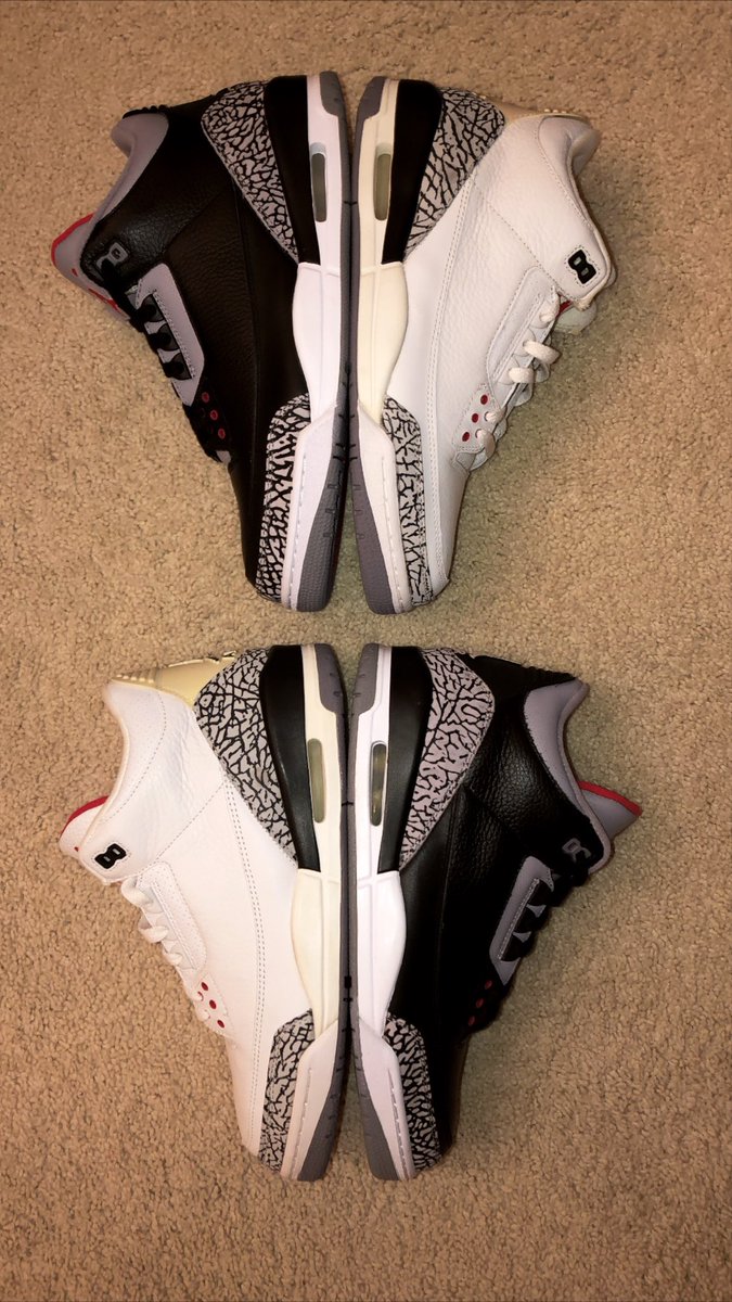 SpaceJamSB's tweet photo. @GG2315 @MJO23DAN My DS 2003 3s cement matched pretty well, I beat my second pair and that one was slightly off so kept the pair which matched best DS https://t.co/0EA0JvjtsN