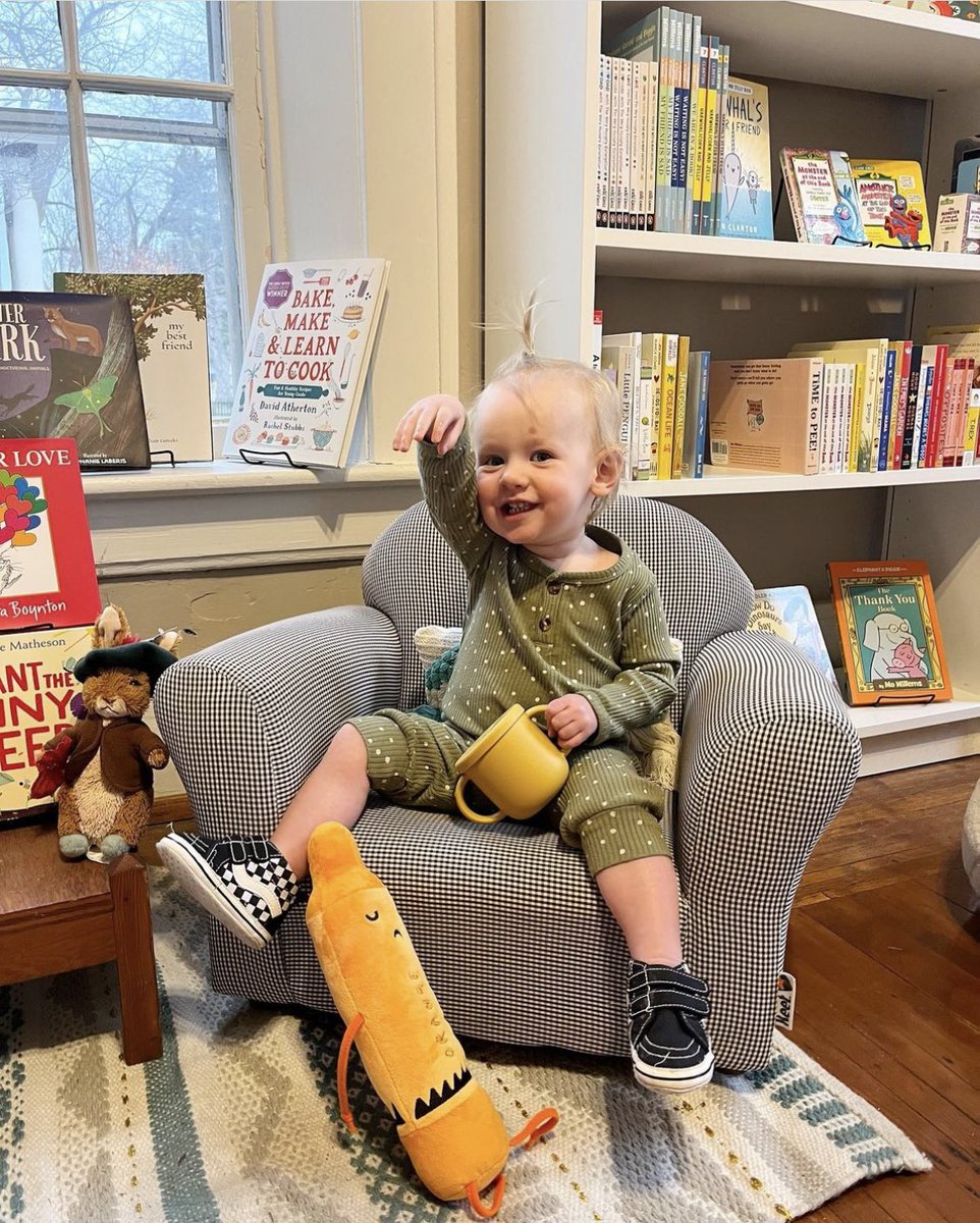 Mable says to come hang out in the kids room with her! 😄 We have lots of new children’s books for all ages. Stop in this weekend and join the party! We are open until 6:00 tonight. 📙