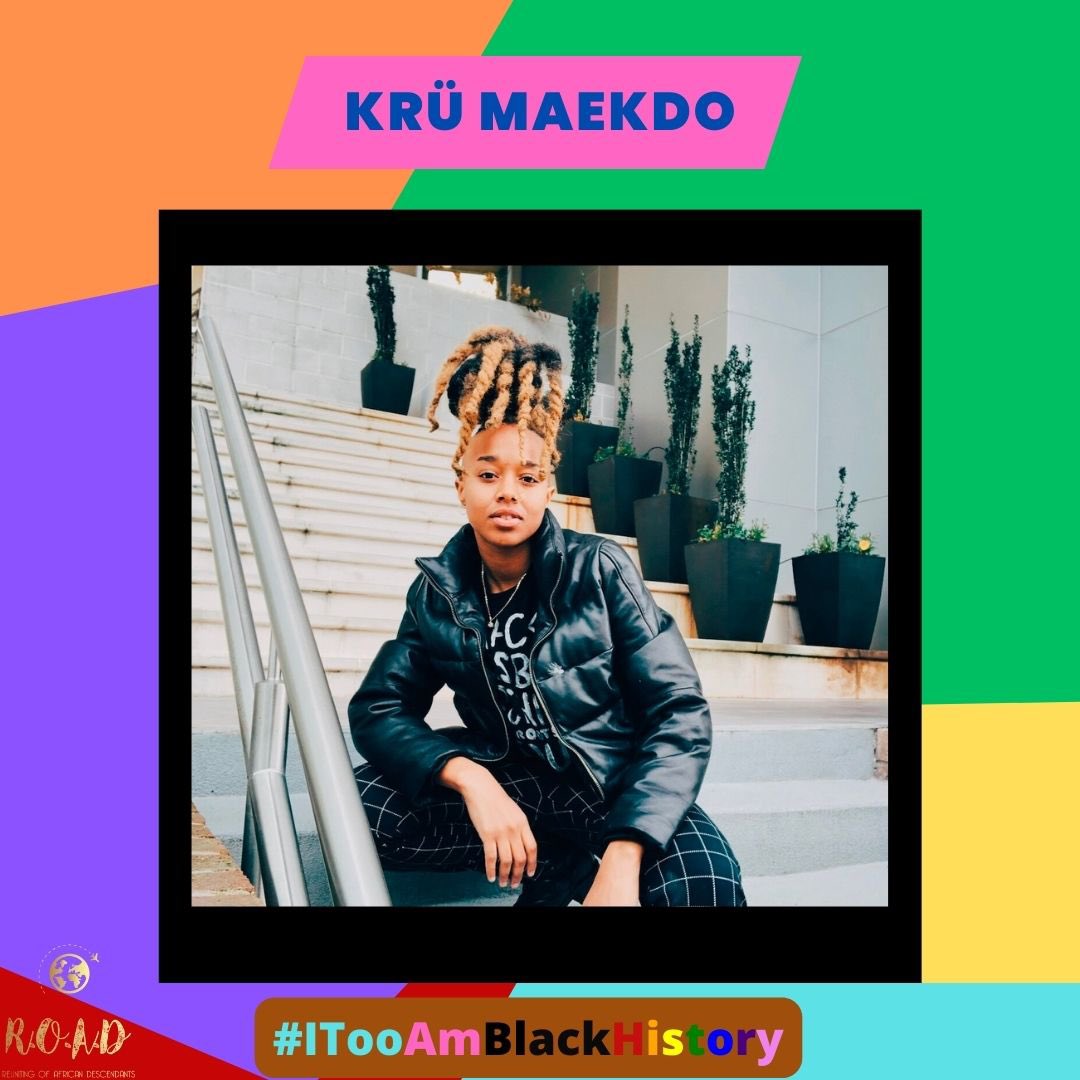 ROADforUnity's tweet photo. Freedom Fridays: Celebrate, Educate, &amp; Liberate Black Women who are preparing a world for the next generation to come. Here is KRÜ MAEKDO @krumaekdo - a multimedia artist, archivist, and founder of https://t.co/RiaIfhevJt https://t.co/OnWvThDNtB