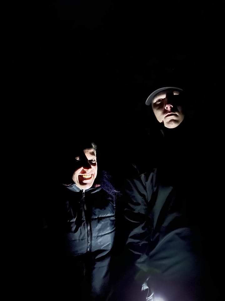 ParanormalQ2's tweet photo. Brittany & JJ on one of our training locations. What do you think is on JJ's mind at the moment? Brittany is all smiles. #ghosttraining #ghosts #ghost #ghosthunt https://t.co/u7WCKaQH8a