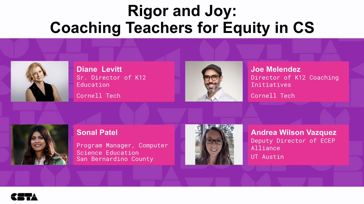 wilsandrea's tweet image. Hey #CSed colleagues! Did you know coaching is one of the most effective ways to support teacher PD? Join @diane_levitt, Joe Melendez, @Sonal_EDU &amp;amp; myself at the Equity in Action Summit to hear about coaching for #equityincs! @csteachersorg #cstaequityfellows