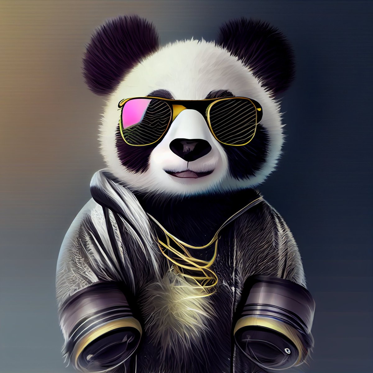 ArtistG15's tweet photo. 🐼 Let me bring your vision to life with this adorable and hipster panda digital art!🎨🐼From the soft and fluffy fur to the stylish gold chain and colorful gold glasses this image is sure to captivate your imagination. #digitalart #panda #hipster #gamerart #gamingcommunity #art https://t.co/y8raSD7oSB