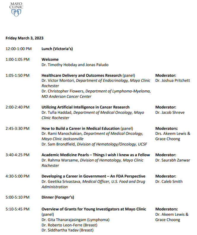 Mayo Clinic Hematology-Oncology Fellowship tweet media