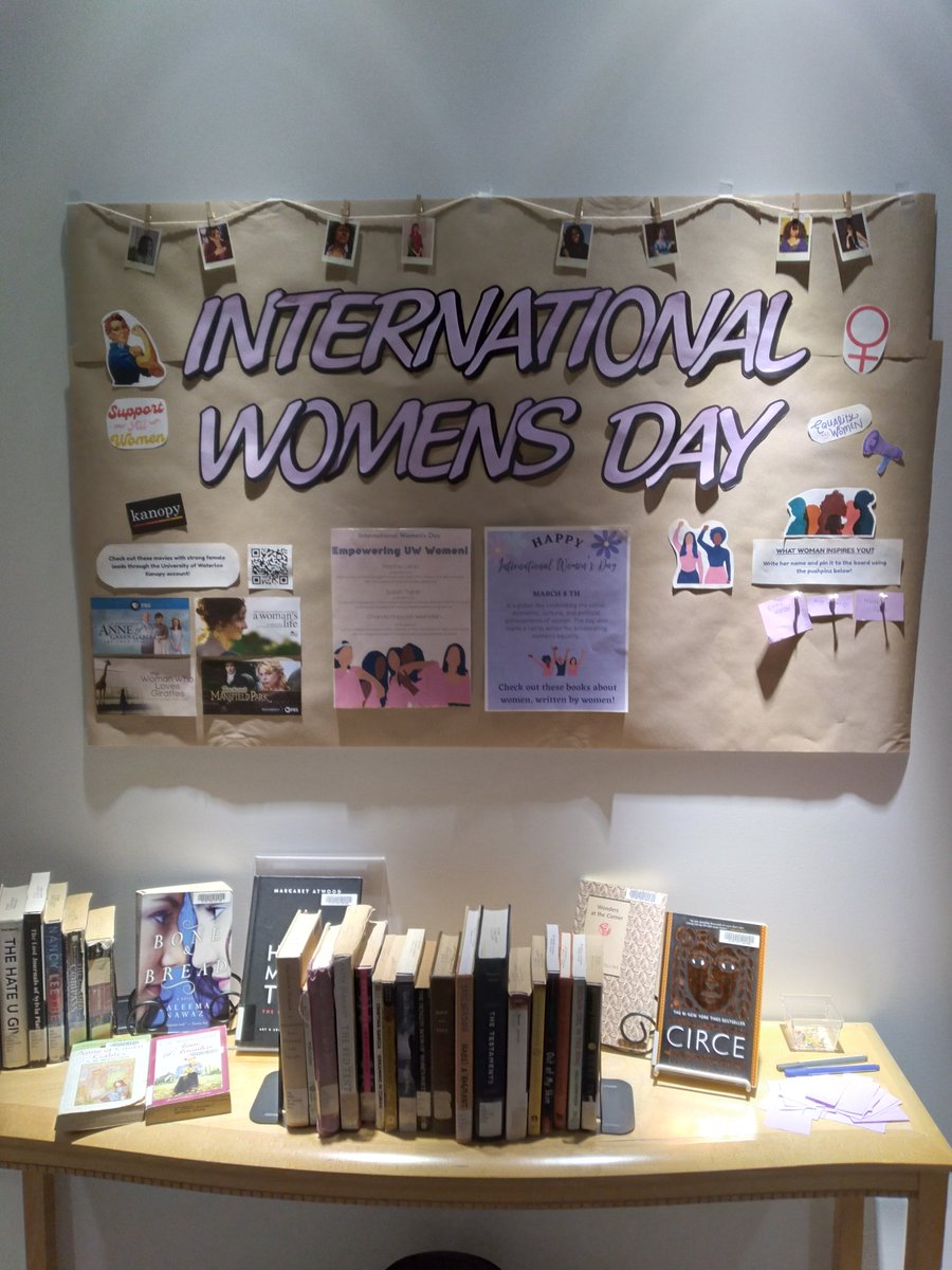 A big thank you to our all of our amazing students who worked on our displays for International Women's Week!