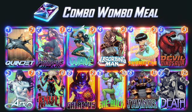 INFINITE IS MINE! After only hitting 89 last month this has been a Marathon! 

The heavy lifting was done with Galactus - Thanos with minor changes along the way. The deck is incredibly versatile and fun. Adding Kang somehow made it worse! <a href="/MARVELSNAP/">MARVEL SNAP</a> #marvelsnapdecks