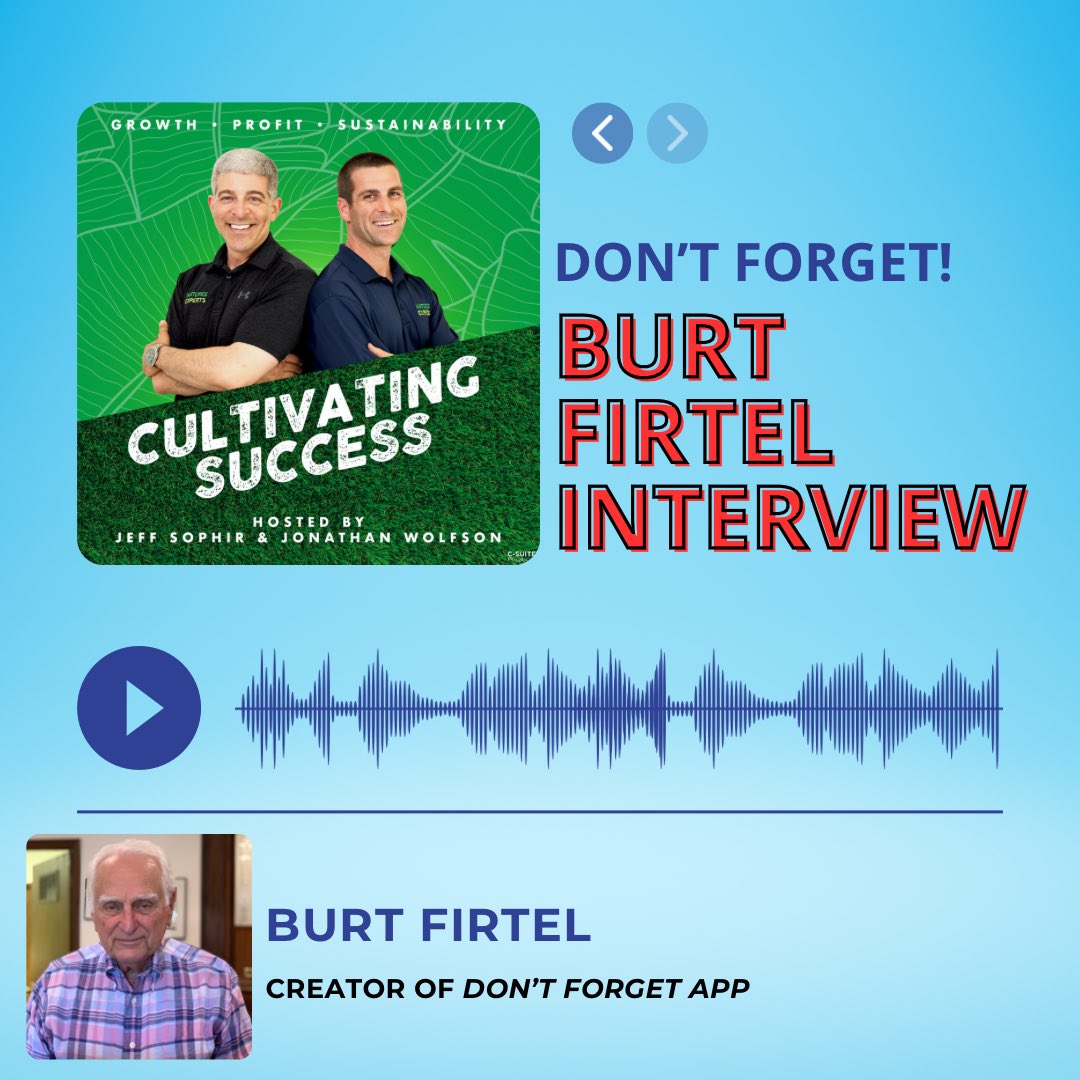 DontForgetApp__'s tweet image. Watch Cultivating Success Interview with Burt Firtel, the creator of &quot;Don&apos;t Forget&quot; App Here 👉 youtu.be/kywigjjiwlw

Download The App Today!
IOS 👉  apps.apple.com/us/app/dont-fo… 
Android 👉 play.google.com/store/apps/det… 

#DontForget #DontForgetApp #NewApp #App #IOSApp #IOS #Andriod