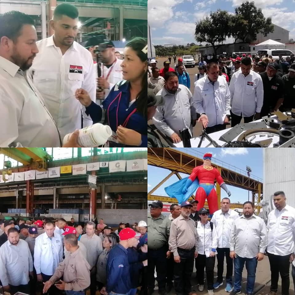 ¡Más poder a los CPT!
Encuentro con la fuerza trabajadora y  los CPT de las industrias básicas de Guayana junto al ministro de @IndustriasVe @HAbreuMRT en función de unir y coordinar todos los esfuerzos y capacidades por la EFICIENCIA en la Producción Nacional 🇻🇪
<a href="/NicolasMaduro/">Nicolás Maduro</a>