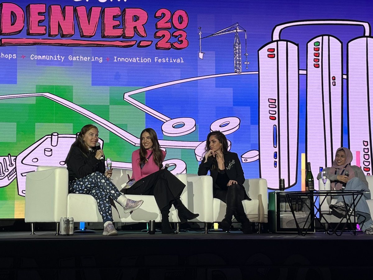 RyzeLabs's tweet photo. #SGCLive from @EthereumDenver where @theaubservation has taken the main stage for a special panel podcast focusing on web3’s rising stars https://t.co/A97Po2DutF