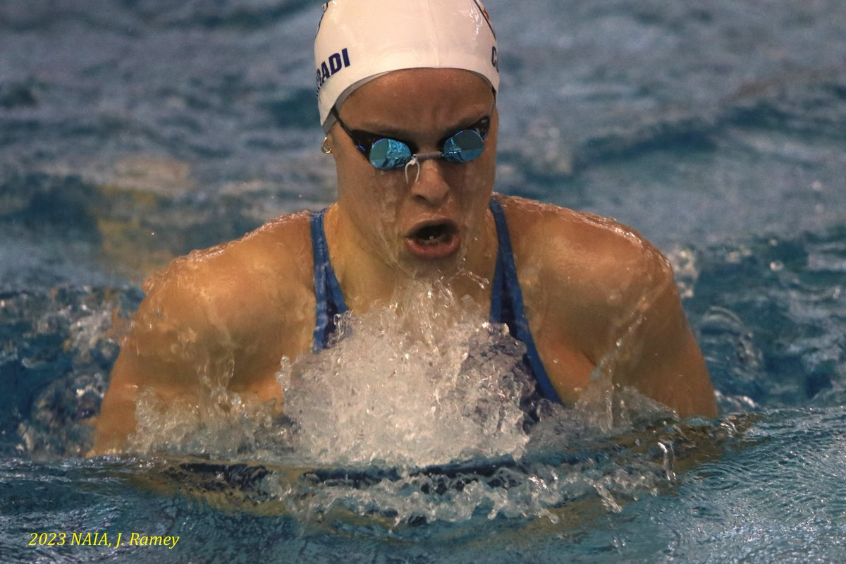 jramey6's tweet image. Setting an NAIA record, @UCPatriots_Swim Elisa Corradi is the #NAIASwim National Champion in the 400 IM! @UC_Patriots