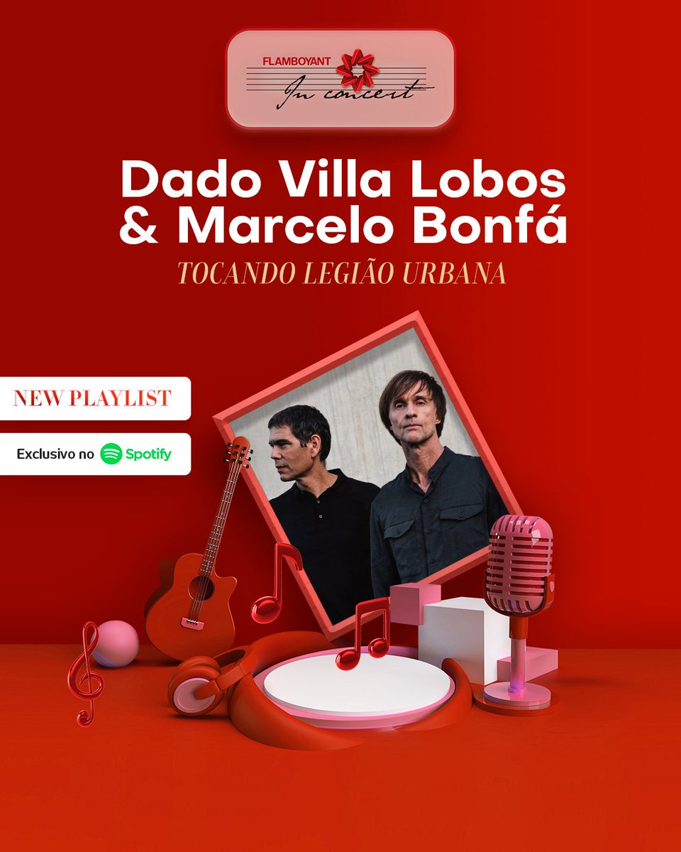 Flamboyant_Shop's tweet photo. Você já pode curtir e se preparar para o show do Dado Villa Lobos e Marcelo Bonfá tocando Legião Urbana no #FlamboyantInConcert.
Acesse o link na bio ou confira os destaques e prepare-se para o show com essa playlist exclusiva no Spotify.
Lembrando que as trocas já começaram! https://t.co/ZtORdXZkZm