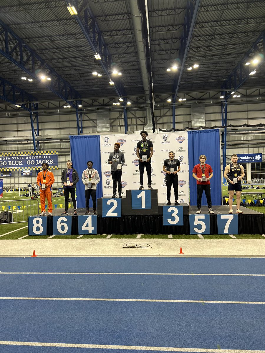 ThresherTFXC's tweet image. Congratulations to Trey Palmer for his 4th place finish in the Long Jump at NAIA Indoor Nationals. His 7.33 meter jump is the furthest in school history indoors or outdoors. #RollOn