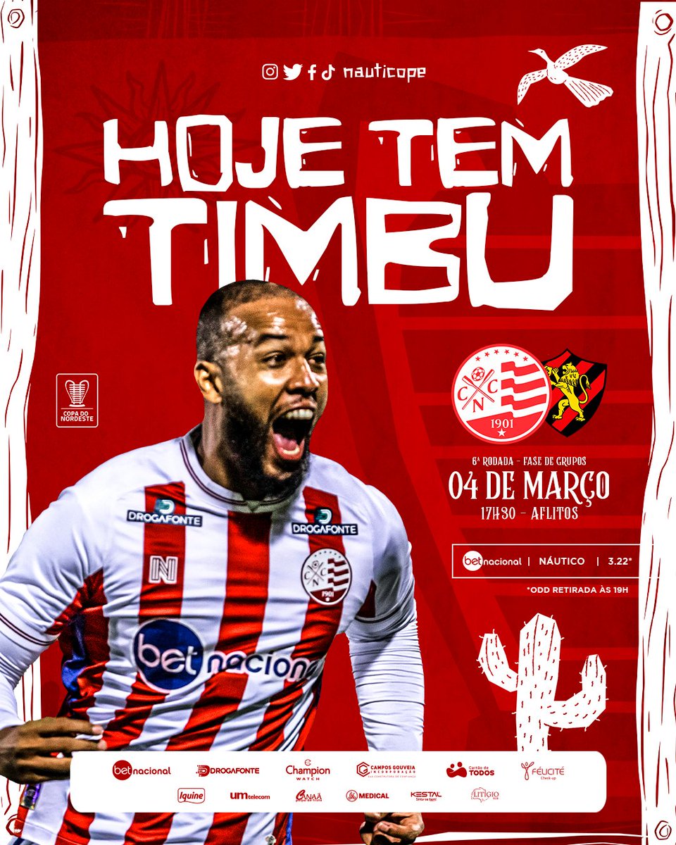 nauticope's tweet photo. HOJE É DIA DE NÁUTICO. É DIA DE LOTAR OS AFLITOS! 🔥🔴⚪️ https://t.co/KjOWrKIFrn