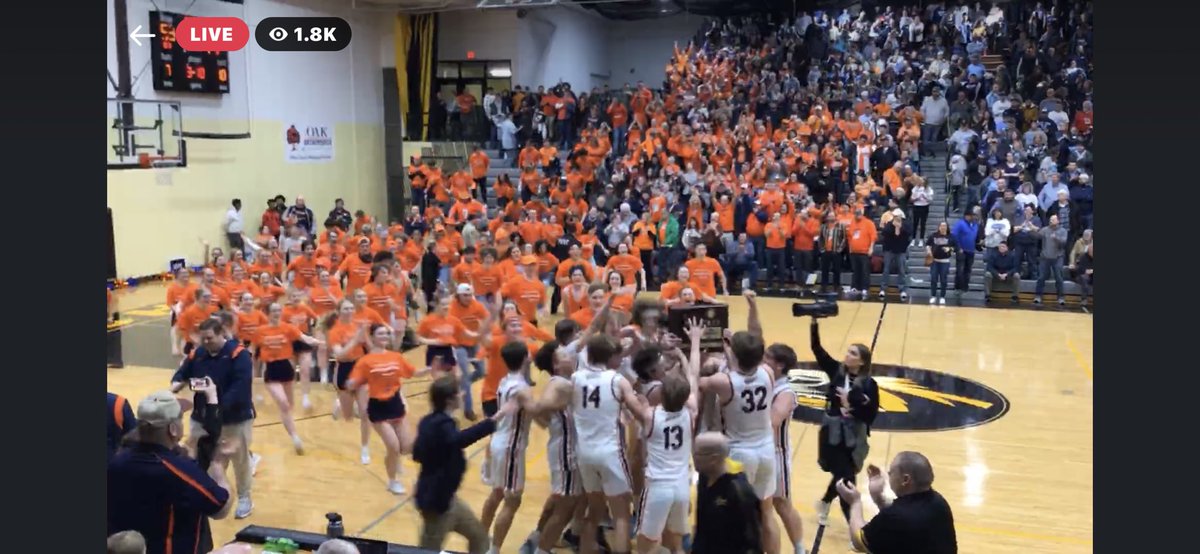 Congrats to <a href="/KerrBauman/">Kerr Bauman</a> and my Alma Mater <a href="/PTHSBoysBKB/">PTHS Boys Basketball</a> on their Sectional Championship!  On to the Elite 8!!! It’s a Great Day to be a Pontiac Indian! #rolltribe