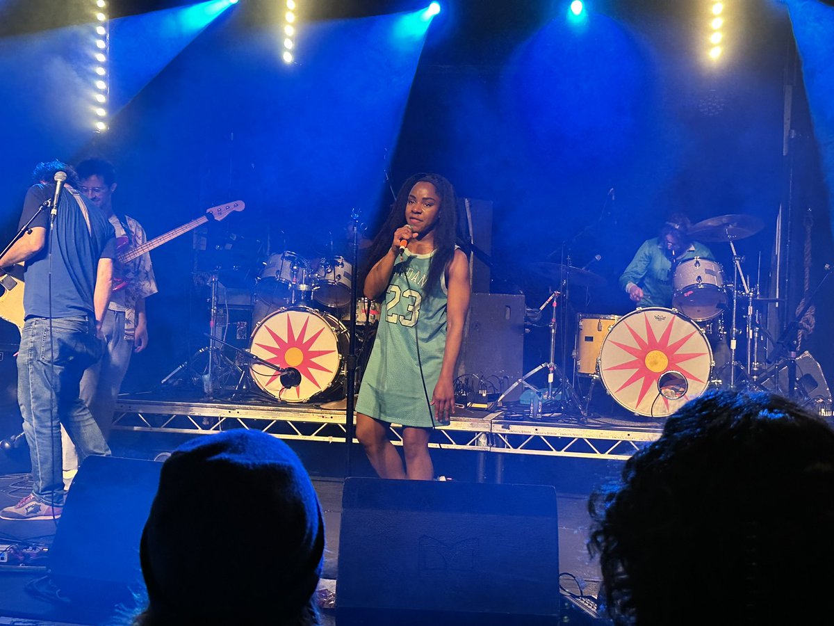 MilesCollier's tweet photo. You can’t have more joy than the @the_go_team  live…. The perfect night @CambJunction . And @NinjaisaNinja is the dream front woman of our time. Go and see them, you won’t regret it https://t.co/gdoCpZdE1s