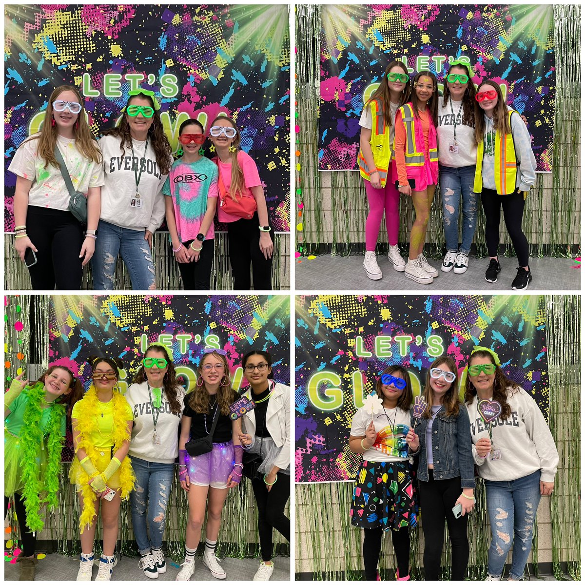 mrsjerger's tweet photo. #everglo Such a fun party for the kids! Cake Walk was a huge hit! Dodgeball was fun! Some of these kids can dance!! @erms_DCSD https://t.co/EC5s4Lc9XJ