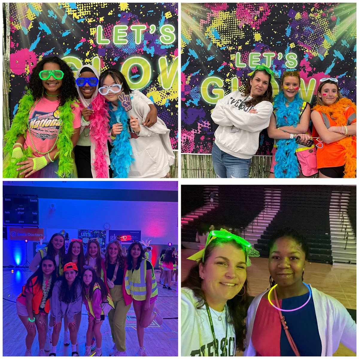 mrsjerger's tweet photo. #everglo Such a fun party for the kids! Cake Walk was a huge hit! Dodgeball was fun! Some of these kids can dance!! @erms_DCSD https://t.co/EC5s4Lc9XJ