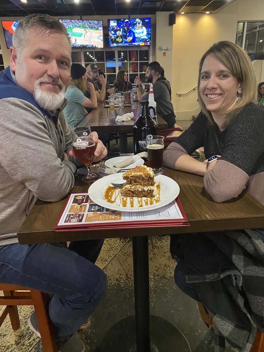 When some awesome guests love the carrot cake!!!   Sooo good.  
A must try dessert!  🍺🥕🍰
#ornerybeer #carrotcake #beer #comeonin