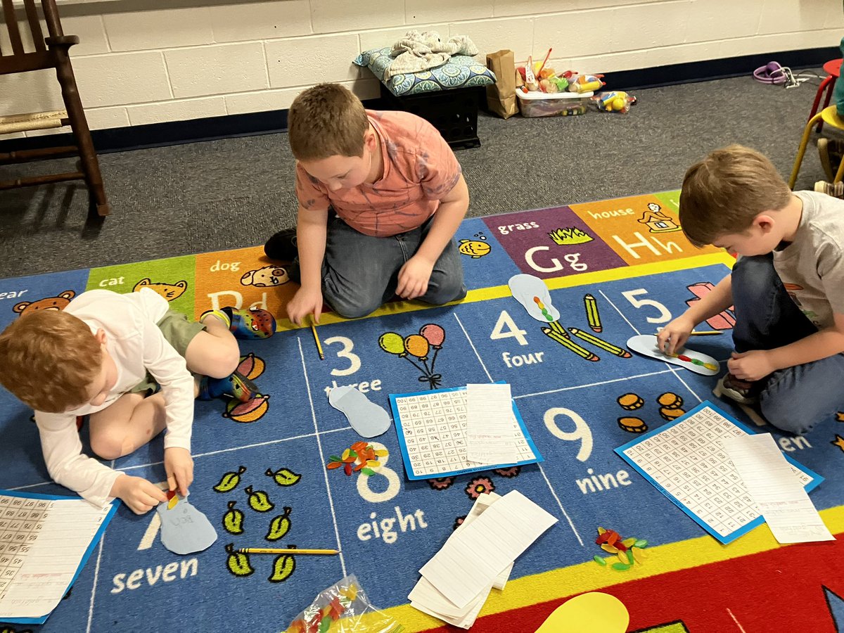 After reading The Foot Book by Dr. Seuss each student was able to trace and measure their foot using different items. Then we talked about why we needed more of the smaller items and less of the larger ones. Check out our hallway for examples of our work! <a href="/themrsbrady09/">Amanda Brady</a>