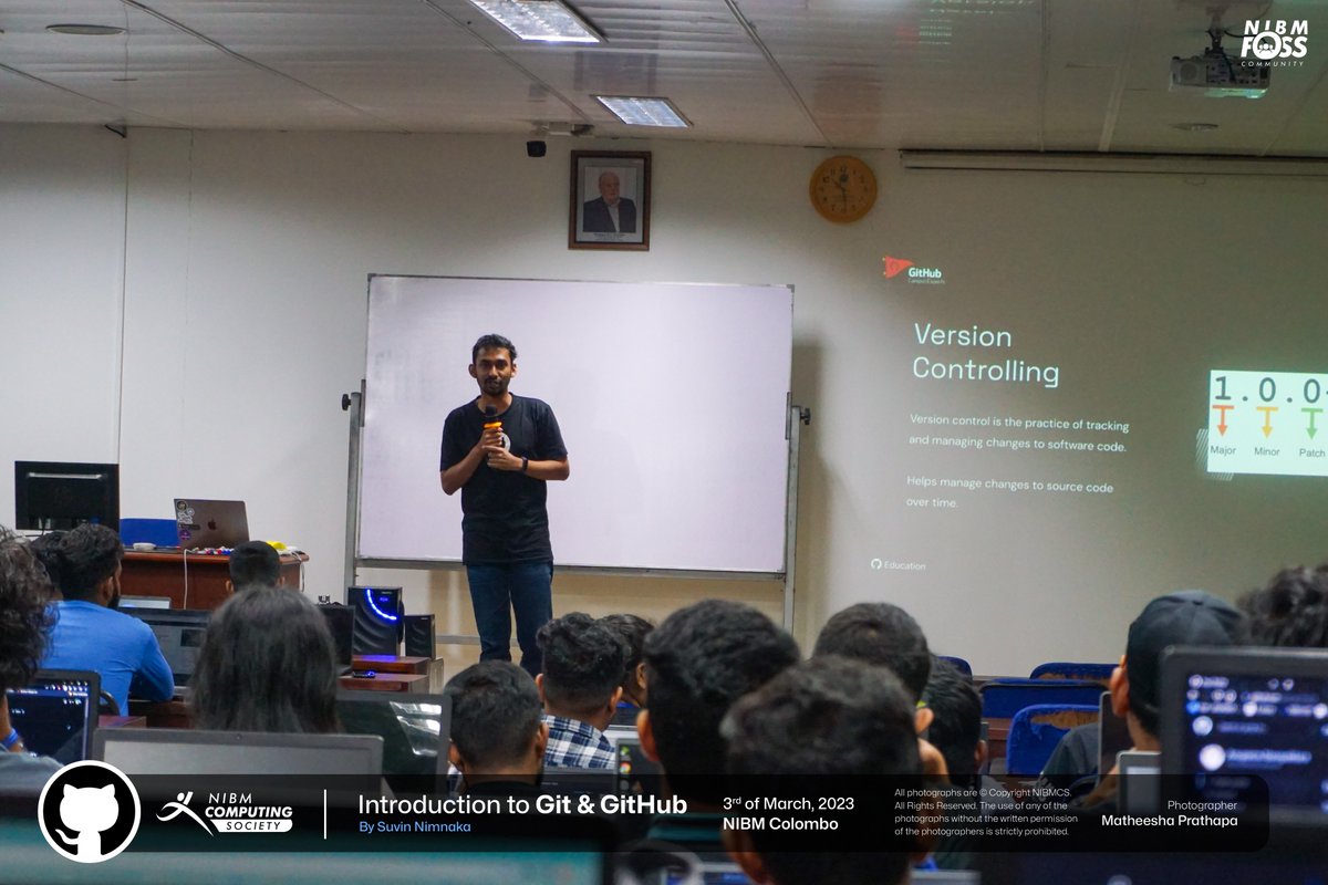 nibmcs's tweet image. We are thrilled to have hosted the &quot;Introduction to Git &amp;amp; GitHub&quot; event conducted by @tikirimaarie. Attendees gained valuable insights and knowledge into version control and collaboration with Git and GitHub. 

#gcsrilanka #githubeducation #github #NIBMCS #NIBM #FOSSNIBM