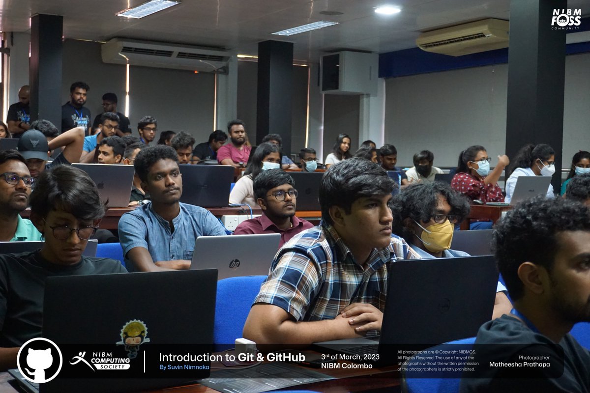 nibmcs's tweet image. We are thrilled to have hosted the &quot;Introduction to Git &amp;amp; GitHub&quot; event conducted by @tikirimaarie. Attendees gained valuable insights and knowledge into version control and collaboration with Git and GitHub. 

#gcsrilanka #githubeducation #github #NIBMCS #NIBM #FOSSNIBM