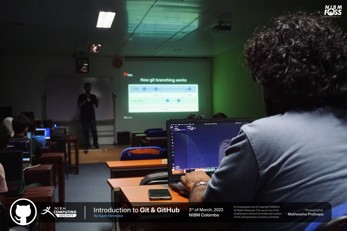 nibmcs's tweet image. We are thrilled to have hosted the &quot;Introduction to Git &amp;amp; GitHub&quot; event conducted by @tikirimaarie. Attendees gained valuable insights and knowledge into version control and collaboration with Git and GitHub. 

#gcsrilanka #githubeducation #github #NIBMCS #NIBM #FOSSNIBM
