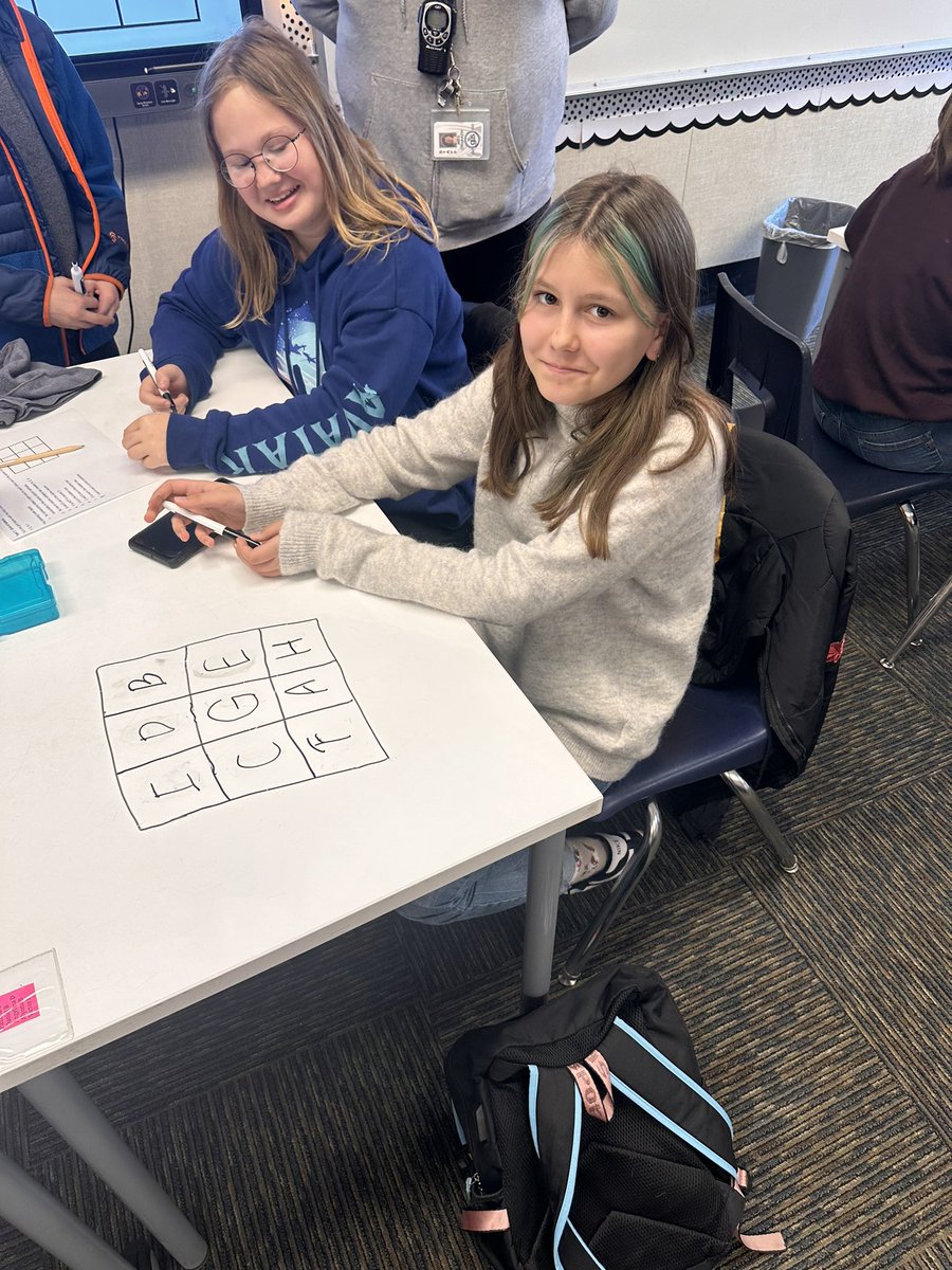 Mrslokteff's tweet photo. Working on Building a thinking classroom @gis_charter @GCC_Charters #buildingthinkingclassrooms @pgliljedahl thank you for the inspiration at the Virtual Math Summit last weekend! https://t.co/Squ59w1AXf