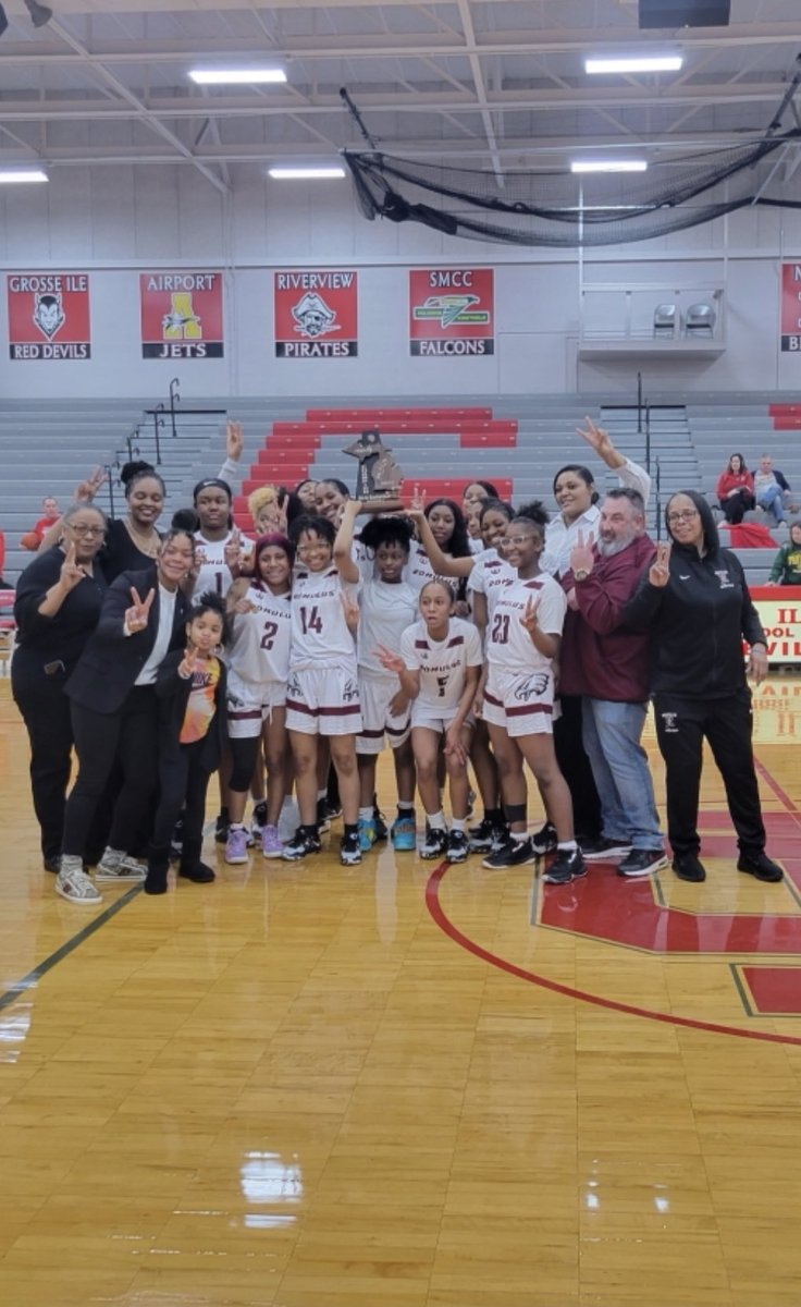 The Lady Eagles emerged victorious 48-30 over the Flat Rock Rams to clinch a Back to Back District Title! 🏆

It’s a GREAT DAY to be an Eagle!  ✨🦅

<a href="/KarmaaJ5/">Karma Jones</a> 22 pts, 5 asst, 4 stls, 4 reb
<a href="/bigsecretc/">Cierra Hughes</a> 17 pts, 5 stls, 4 reb, 2 stk