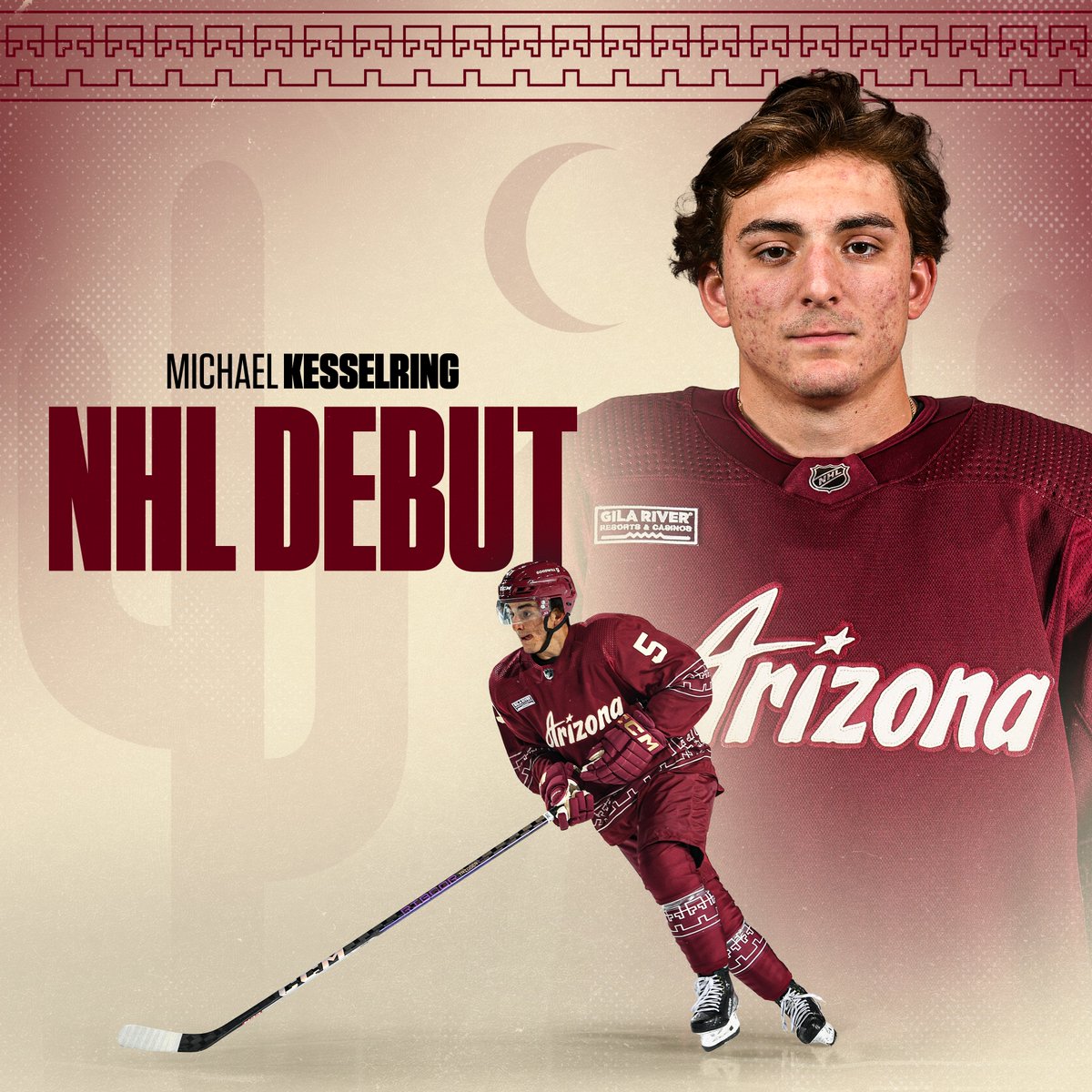 Congrats on making your <a href="/NHL/">NHL</a> debut tonight, Kesselring!