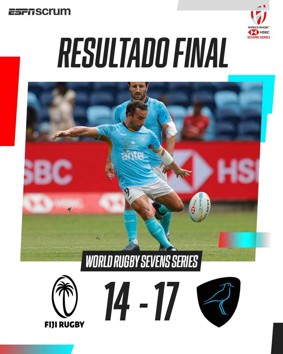 ScrumESPN's tweet photo. 💪🏻🇺🇾 ¡HISTORIA PURA EN VANCOUVER! En su segundo partido en el certamen, #LosTeros7s se quedaron con el triunfo por 17-14 ante Fiji. 

#MiraloEnStarPlus #Canada7s https://t.co/SRwUBwTYZg