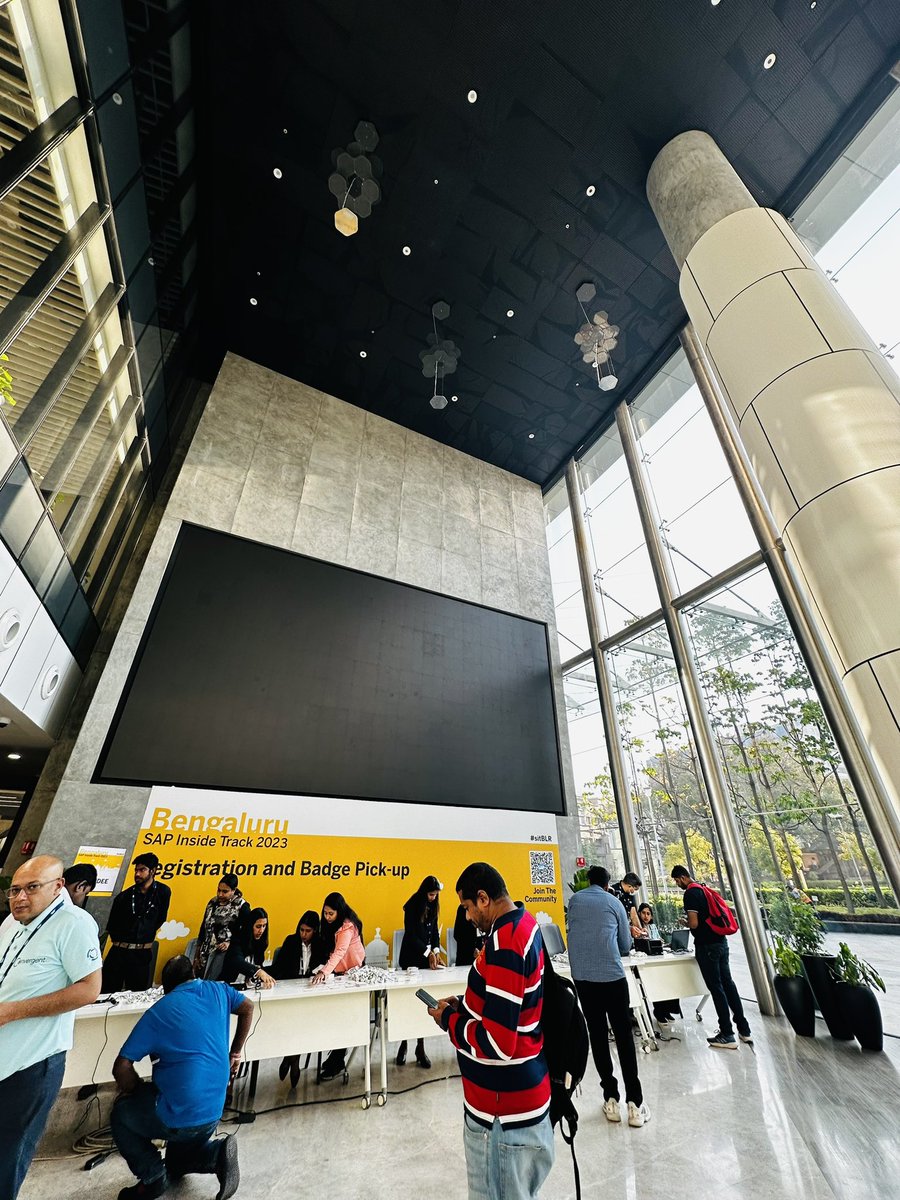 Apurwa1430's tweet image. Registrations and Badge Pick-up have started for #sitBLR #sapinsidetrack #sapcommunity
