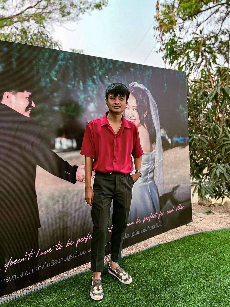 MTecgk's tweet photo. ออกงานหน่อยวันนี้ #ยินดีกับคู่บ่าวสาว #สุโขทัย https://t.co/929OscZ3Pi