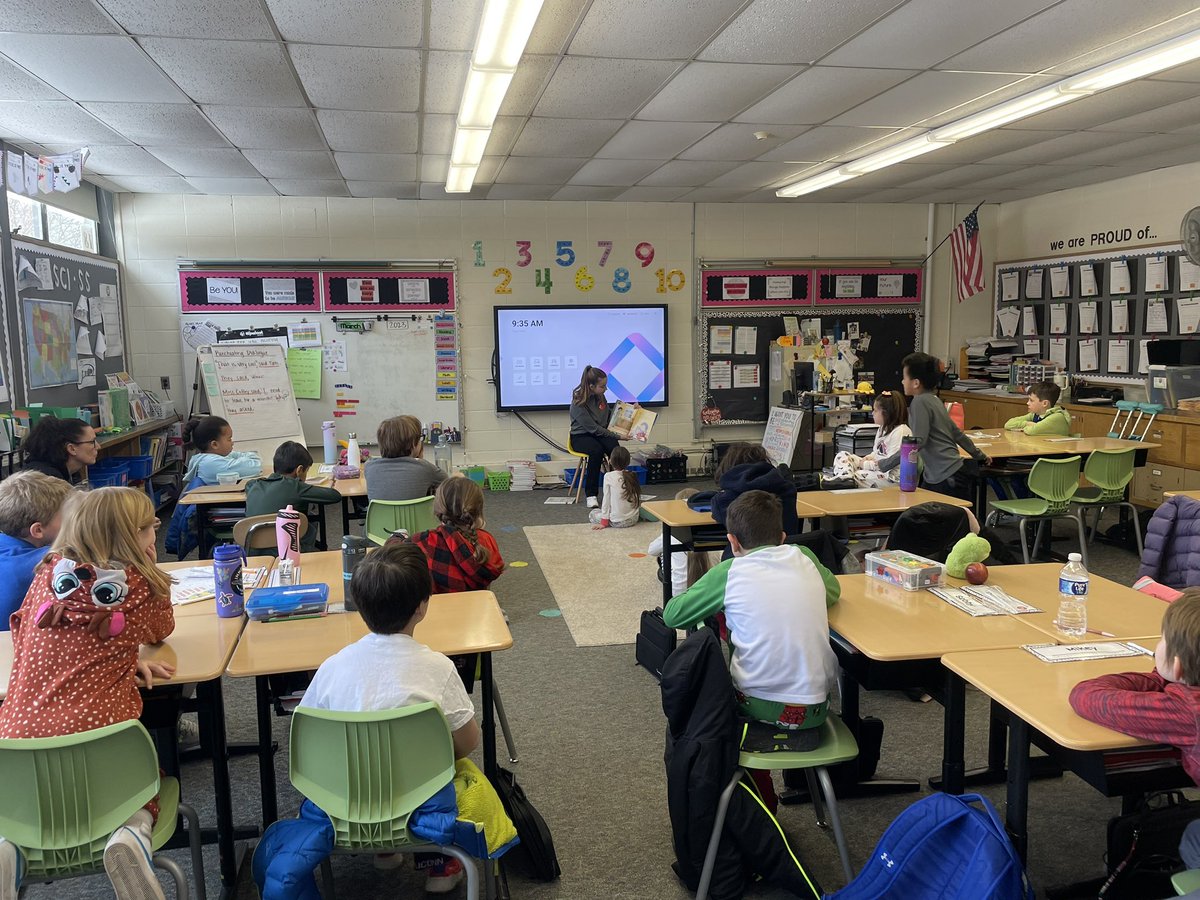 We ended our week <a href="/Farmingtonwds/">West District School</a>!  Our FHS student readers were greeted with smiles and interesting questions and in return shared a new and diverse picture books.