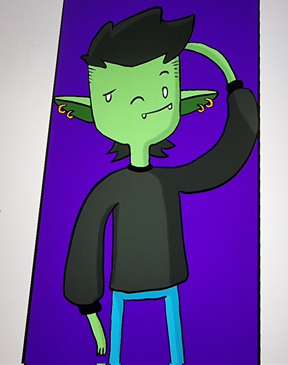 ChrisTheSapien's tweet photo. And I think this is chips look. Yea I need yo improve my drawing skills. But I dig this vibe. https://t.co/yFLx4akC8P