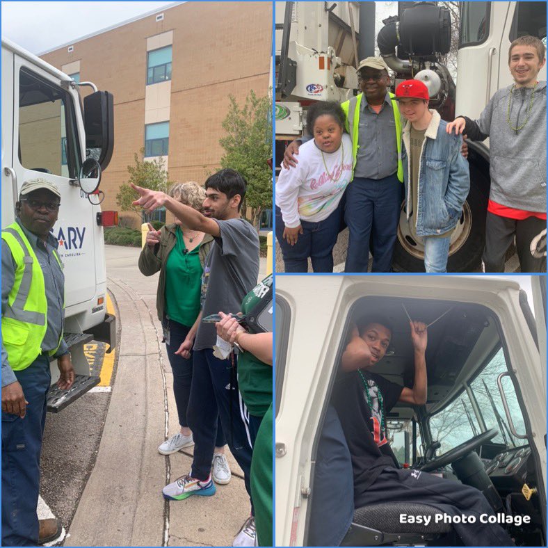 D_JensenGHHS's tweet photo. A visit from @TownofCary Sanitation today and Green Eggs and Ham Day!!  Thanks for teaching us about the garbage truck Peter!! https://t.co/9Rzoj1PVNO