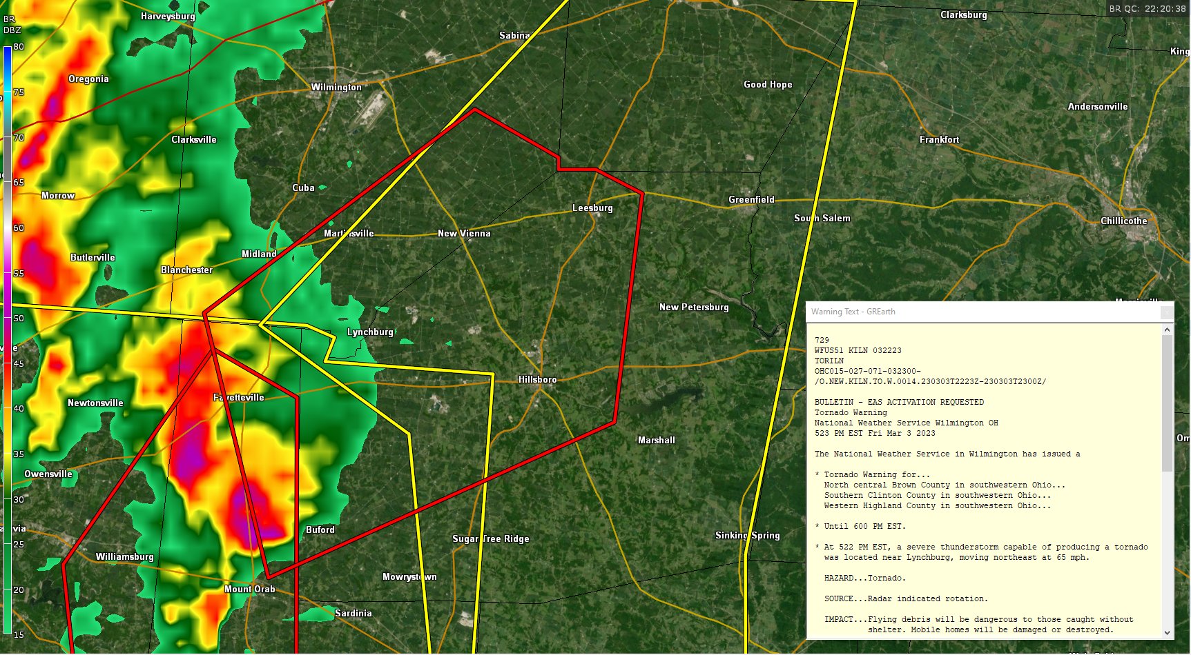 TDS Weather on Twitter "TORNADO WARNING for Lynchburg, Hillsboro, and