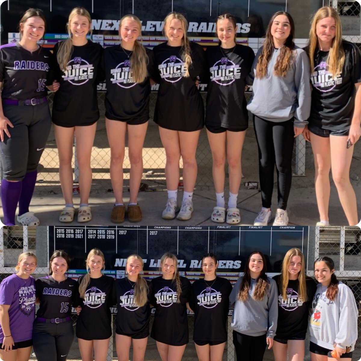 Congratulations to our new NHS members!  New inductees are Kaylea Cortez, Kendall Ward, Quinn Rives, Nicole McCann, Taylor Phillips, Alettra Burks and Caitlin Benningfield.  Bottom photo includes our two existing members, Megan Miller and Olivia Delgado.   <a href="/LadyRaiderAth/">Lady Raider Athletics</a>