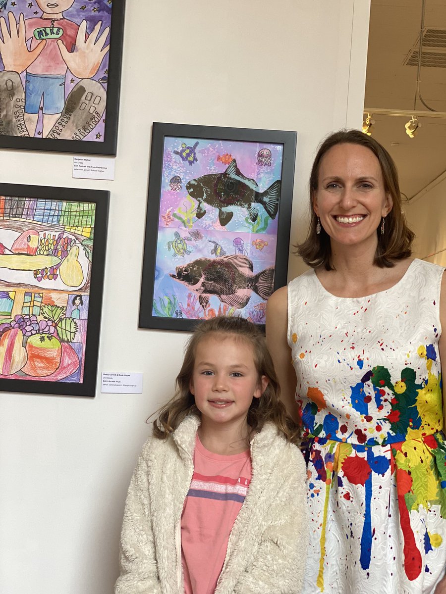 DcesDragons's tweet photo. It was a wonderful turnout at the OCAF Youth Art Show! We are so proud of Mrs. Phillips and the artwork by our amazing little Dragons! #OCAF @OCAFDirector @OconeeCoSchools https://t.co/uccVeRFoCN