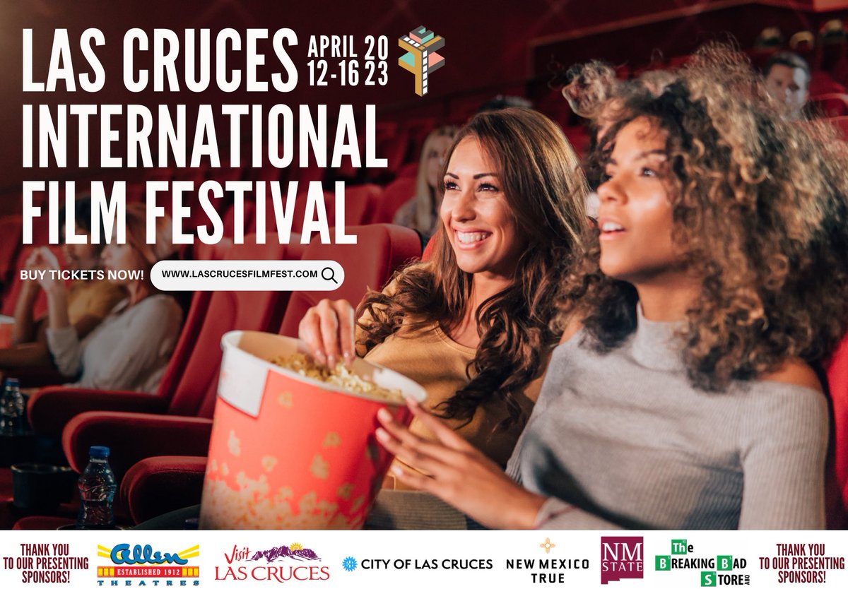 Lights, camera, action! Get ready for a cinematic adventure at the 2023 Las Cruces International Film Festival, featuring the one and only Giancarlo Esposito and a lineup of films from around the globe and your very own community.

🗓️April 12-16,2023
🎟️lascrucesfilmfest.com